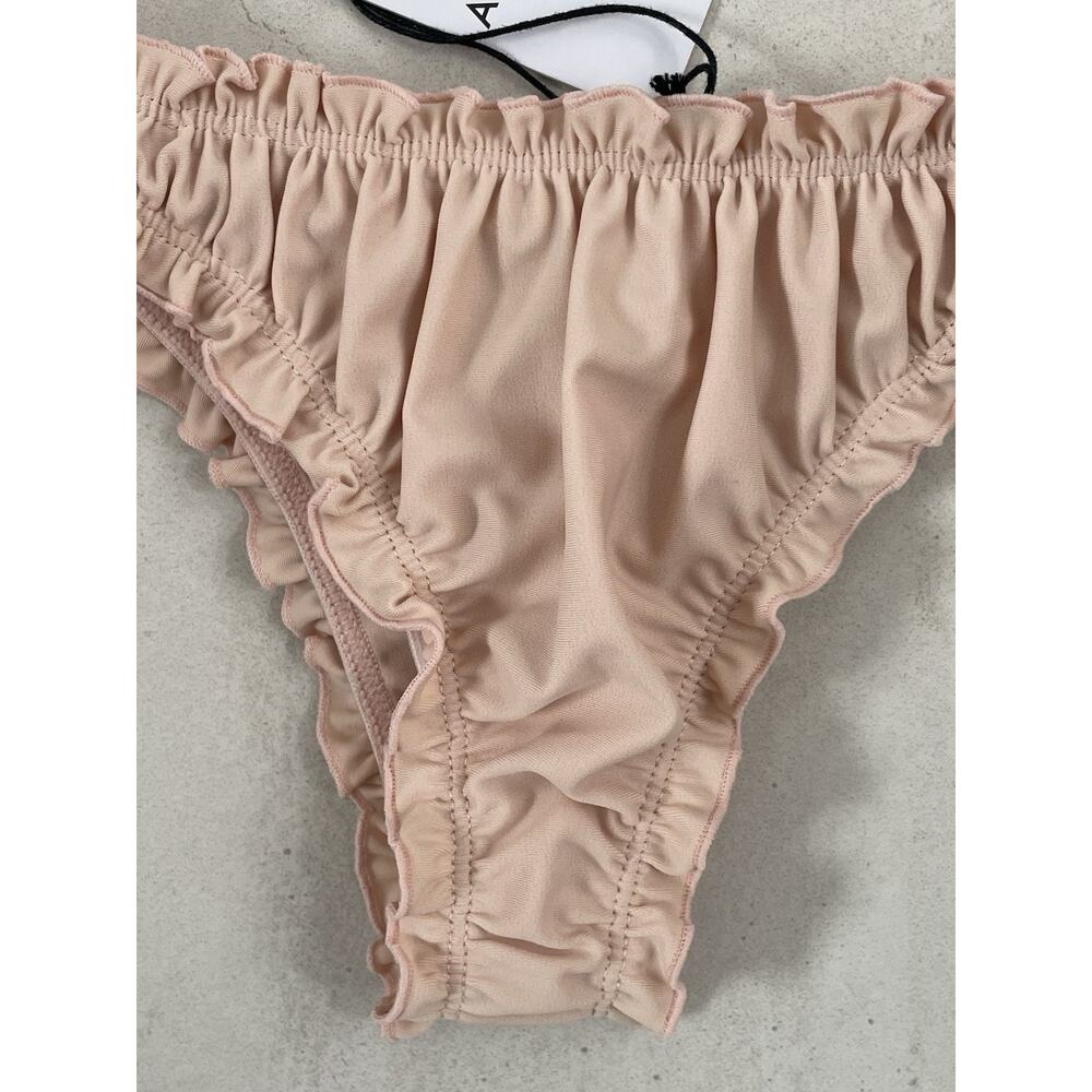 Aila Blue Swim Bikini Bottom Coco Ruffed Swimwear Beach Summer - Picture 6 of 9